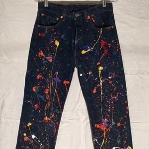 Vintage Levi's 501 Button Fly Jeans Rainbow 32x 32